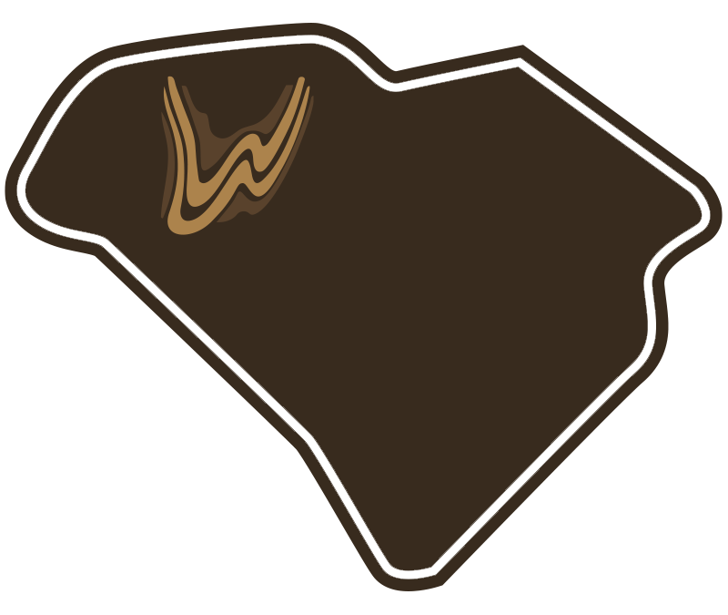 South Carolina Icon with Woodworth Woodworks Logo