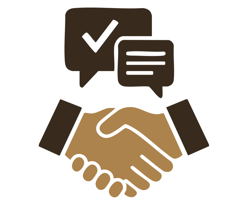 Icon of hands shaking